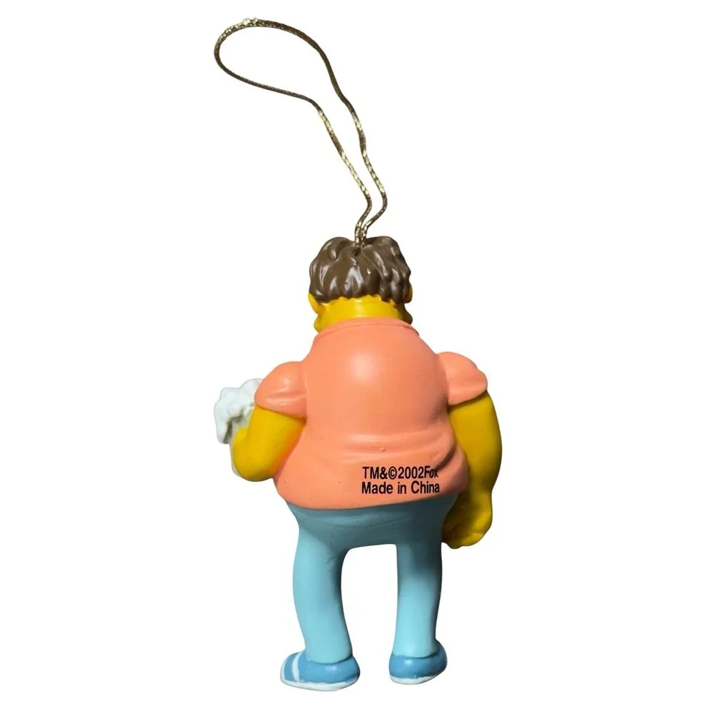 The Simpsons Barney Gumble Christmas Ornament Figurine w Beer Mug Moe's Tavern‎